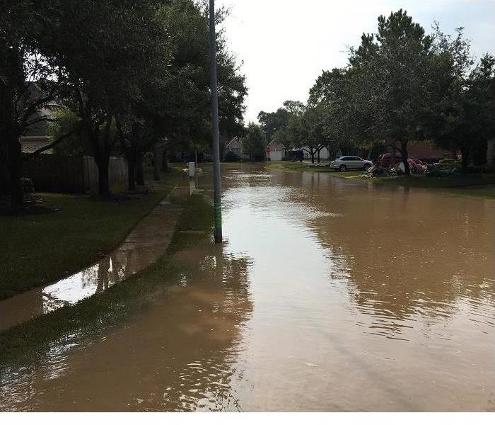 flooding on street and in yards